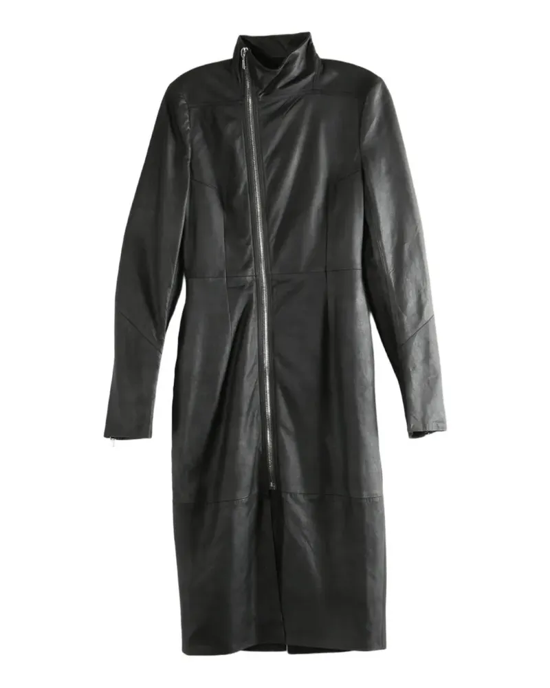 Rick Owens Mantel mit Reißverschluss - Schwarz Schwarz