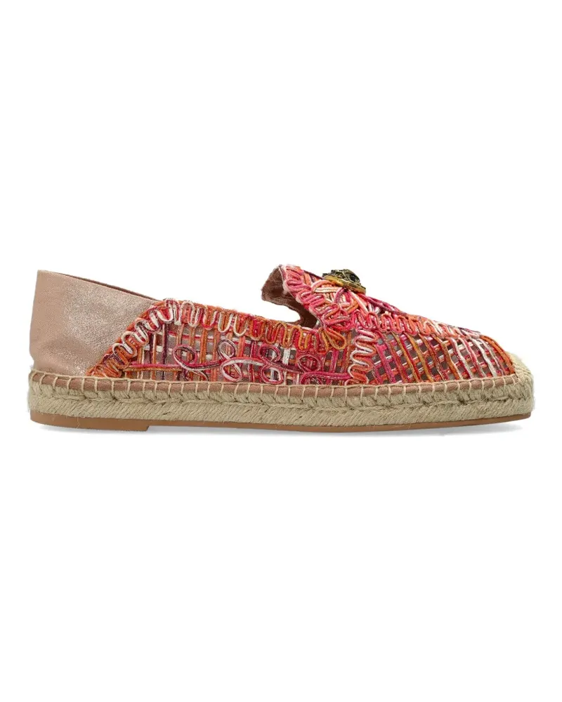 Kurt Geiger woven logo-plaque espadrilles - Rosa Rosa
