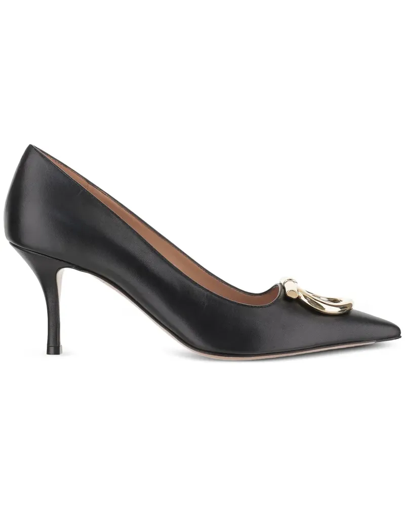 Ferragamo Maxi Gancini Pumps 70mm - Schwarz Schwarz