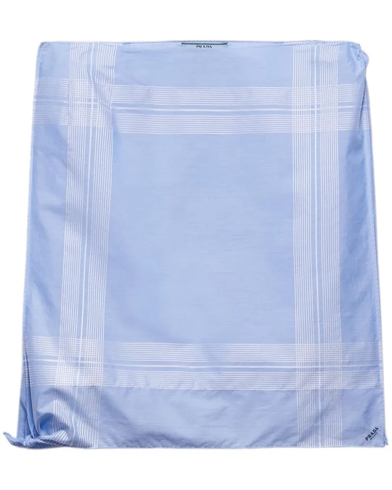Prada Karierter Minirock - Blau Blau