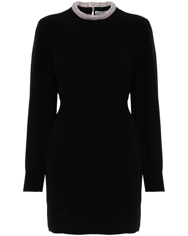 Alexander Wang Minikleid mit Kristallen - Schwarz Schwarz