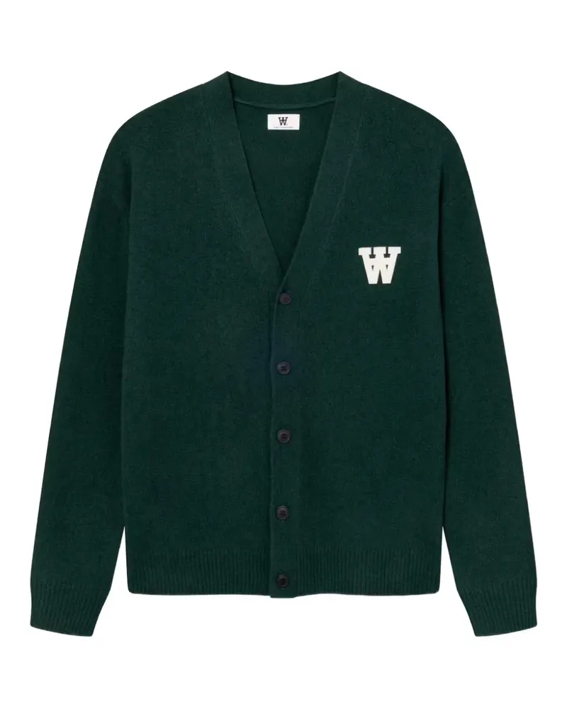Wood Wood Cardigan mit V-Ausschnitt - Grün Grün