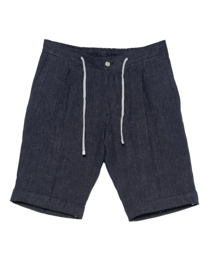 BARBA Capri Shorts mit Kordelzug - Blau Blau