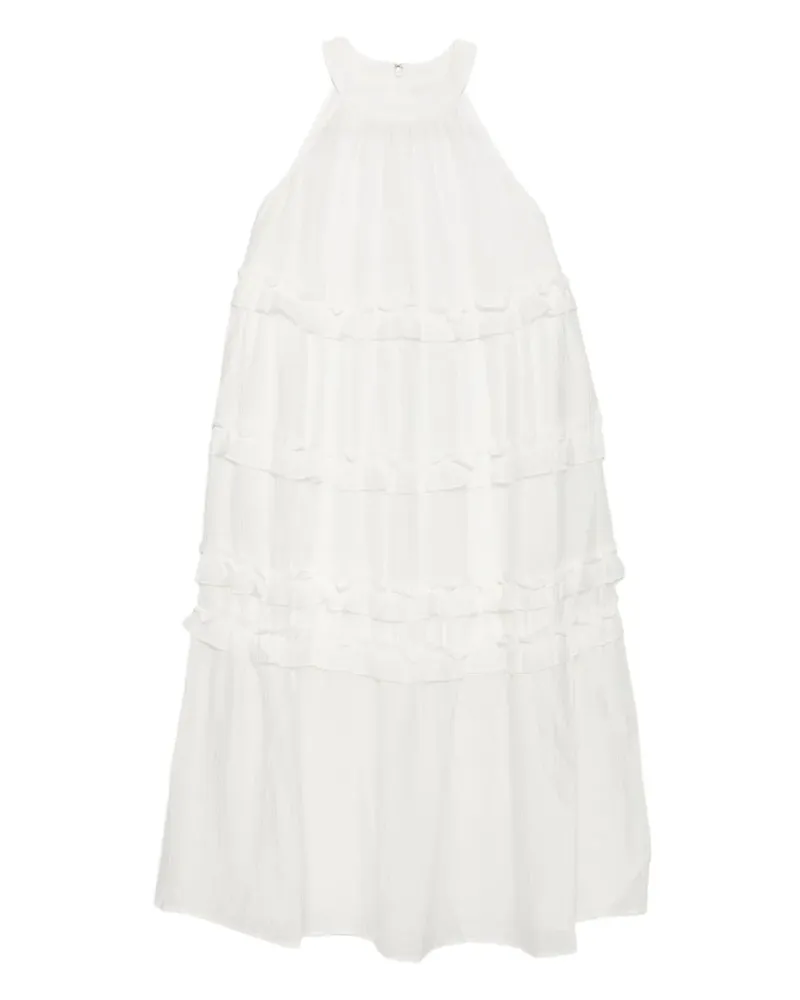 b+ab Ärmelloses Kleid - Weiß Weiß