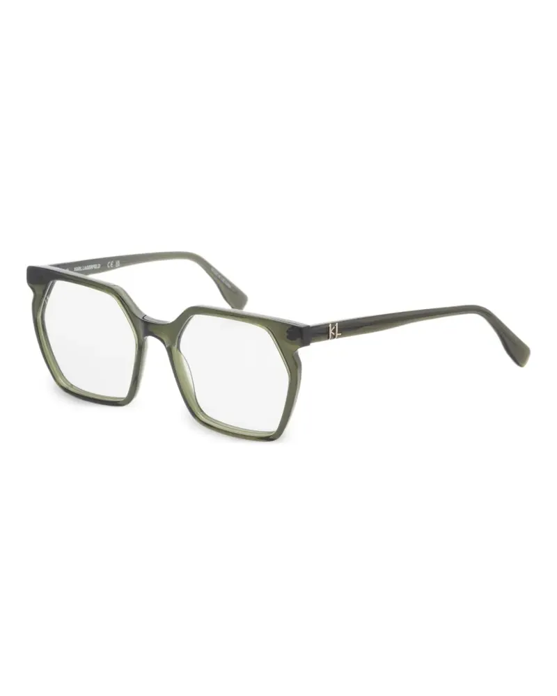 Karl Lagerfeld Brille mit geometrischem Gestell - Grün Grün