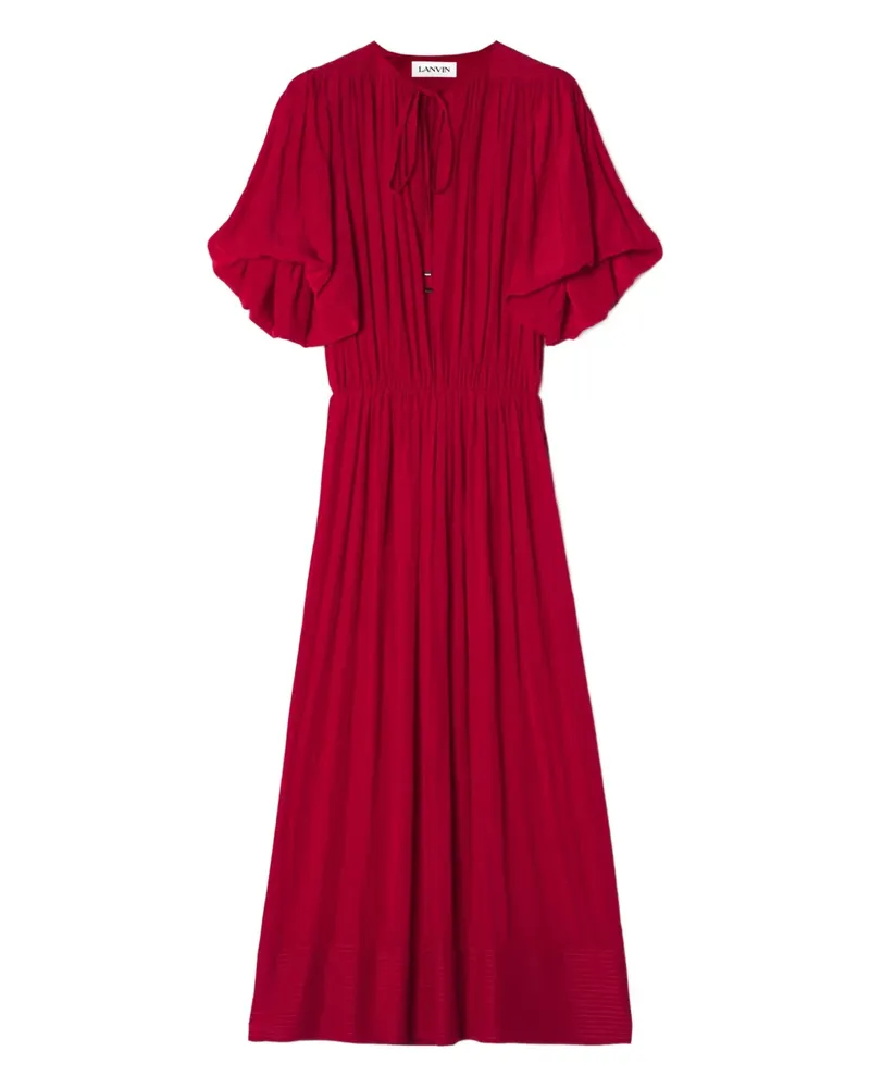 Lanvin Kleid mit Schleifenverschluss - Rot Rot