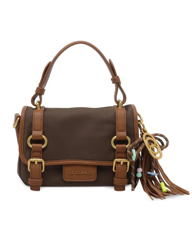 LA CARRIE Dark Wave Tote Bag mit Schnalle - Braun Braun