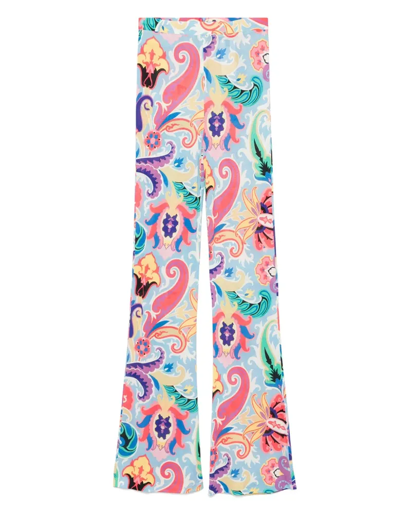 Etro Hose mit Paisley-Print - Blau Blau
