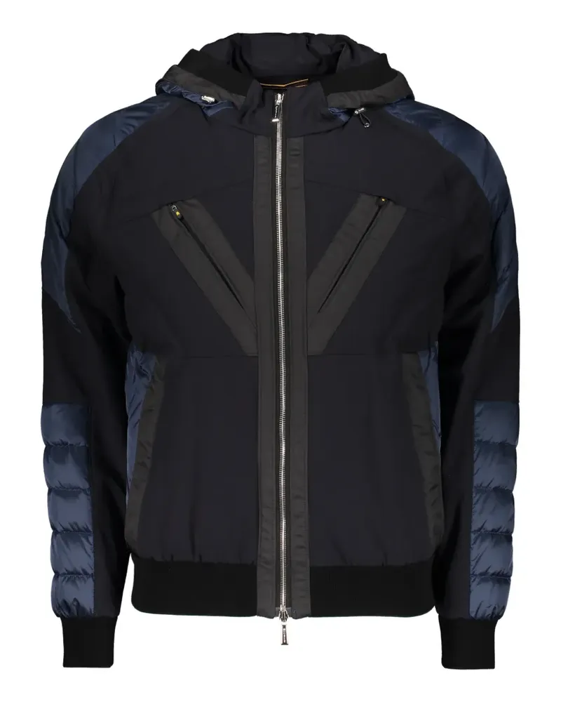 MOORER Sportjacke mit wattierten Einsätzen - Blau Blau