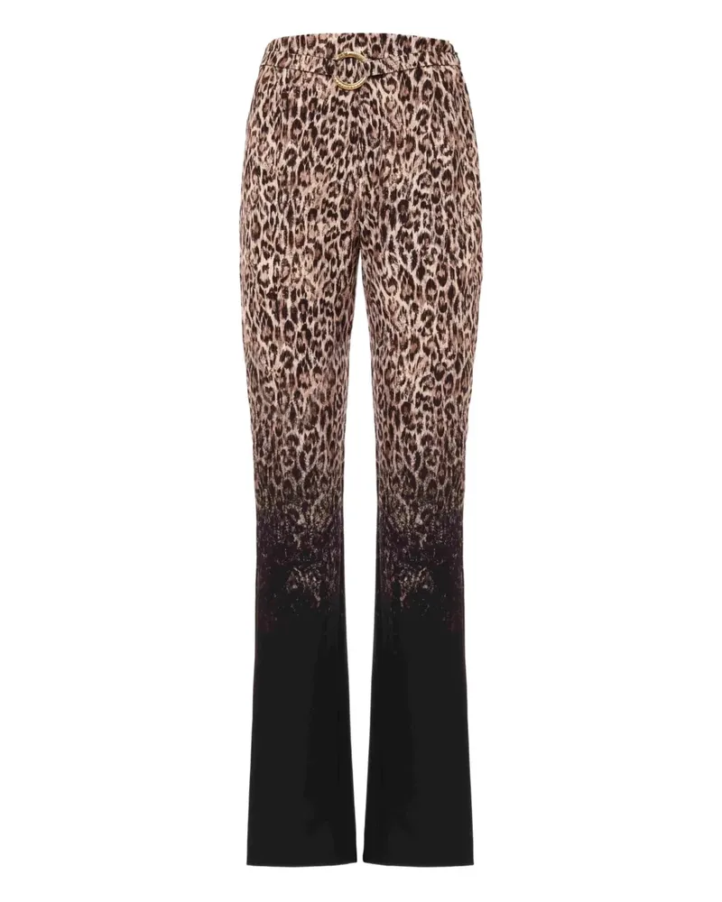Just Cavalli Hose mit Leoparden-Print - Braun Braun