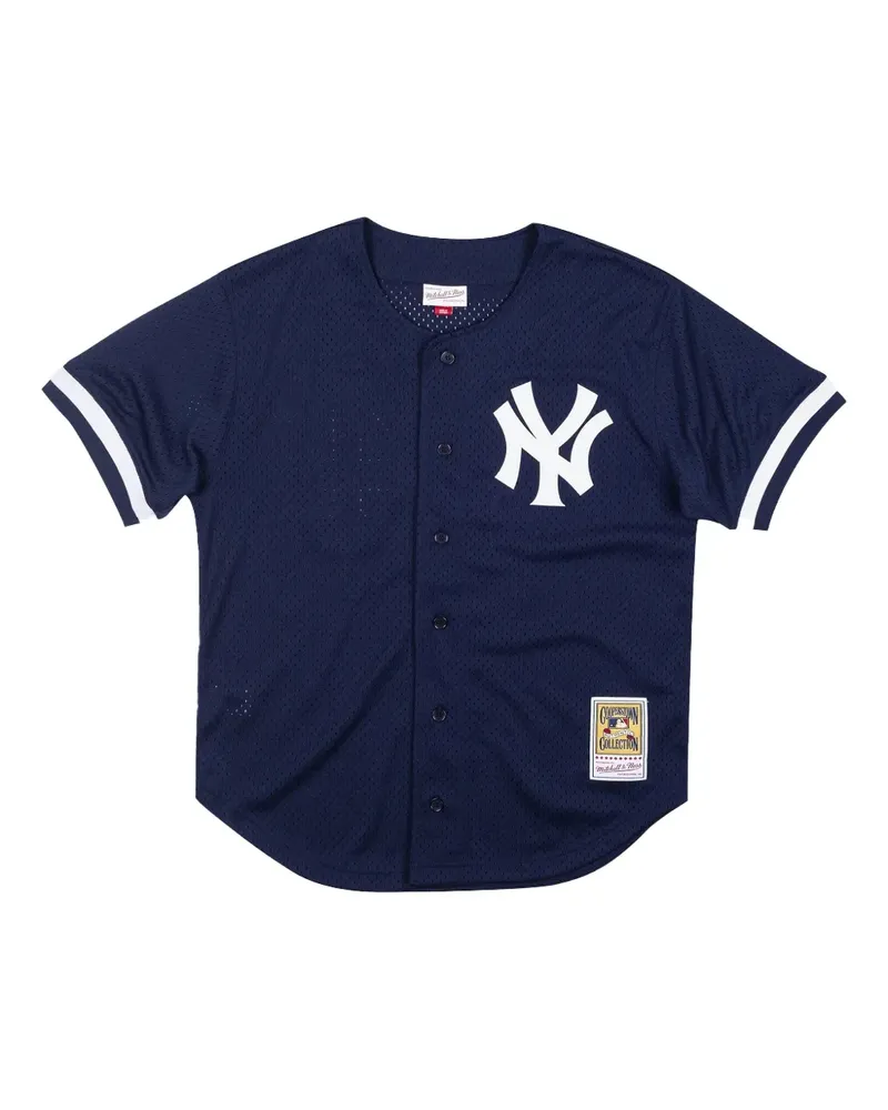 Mitchell & Ness Reggie Jackson New York Yankees 1998 Hemd - Blau Blau