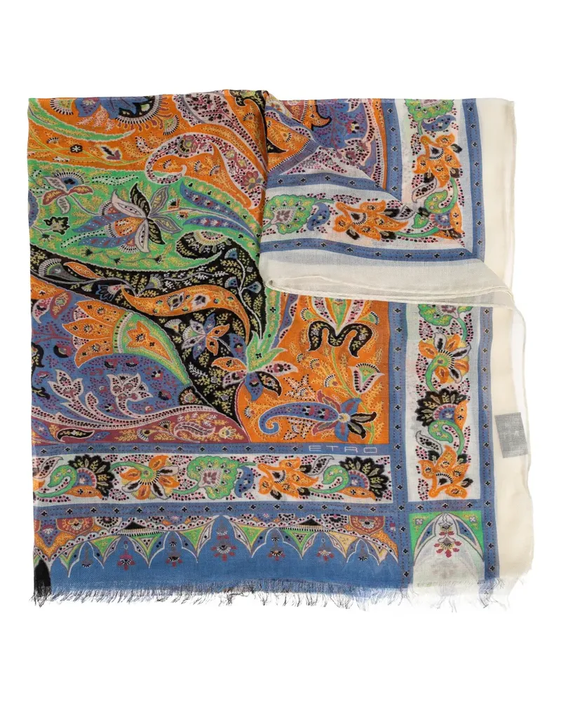 Etro Schal mit Paisleymuster - Orange Orange