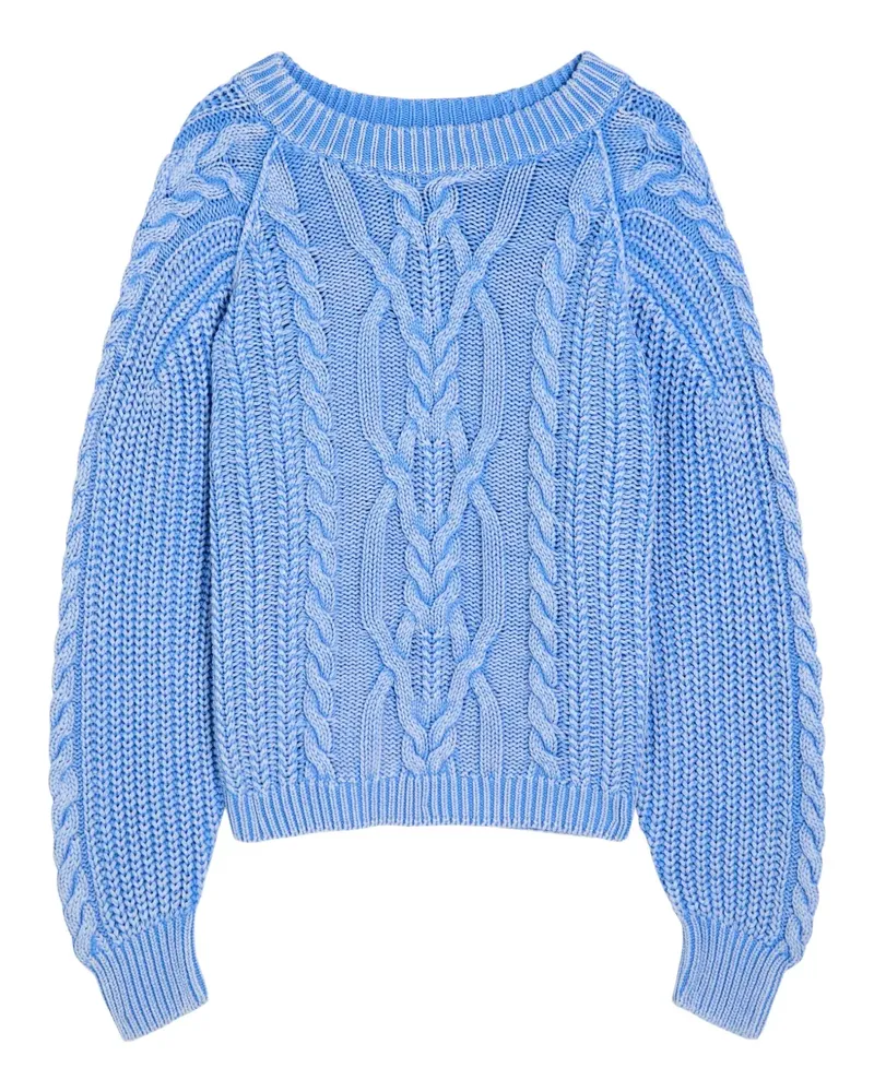 Free People Frankie cable-knit sweater - Blau Blau