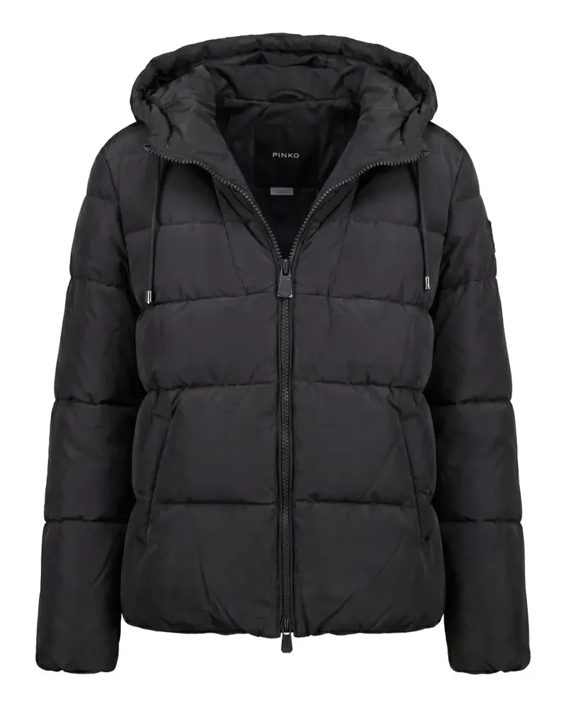 Pinko quilted hooded jacket - Schwarz Schwarz