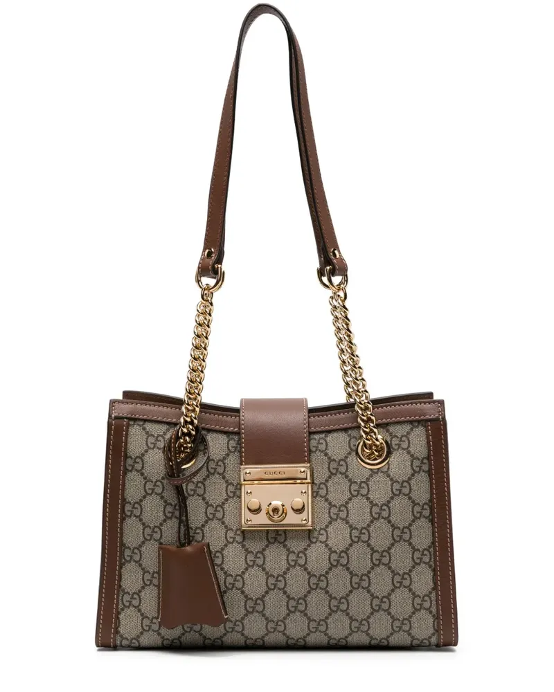 Gucci small Padlock GG shoulder bag - Nude Nude