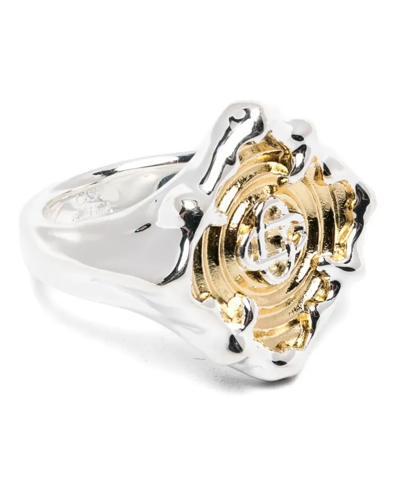 Casablanca Paris Splash signet ring - Silber Silber