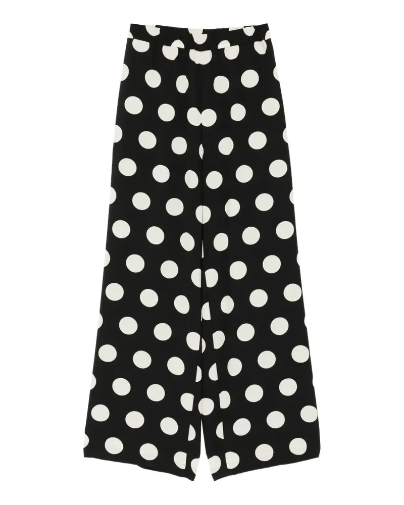 Junya Watanabe polka-dot wide-leg trousers - Schwarz Schwarz
