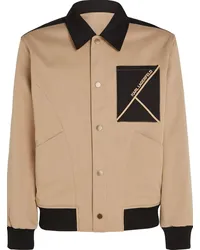 Karl Lagerfeld Wendbare Bomberjacke in Colour-Block-Optik Schwarz