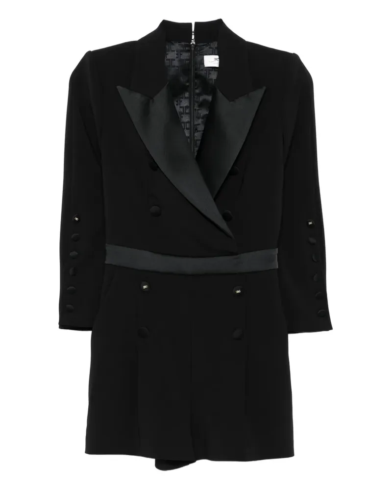 Elisabetta Franchi Doppelreihiger Jumpsuit - Schwarz Schwarz