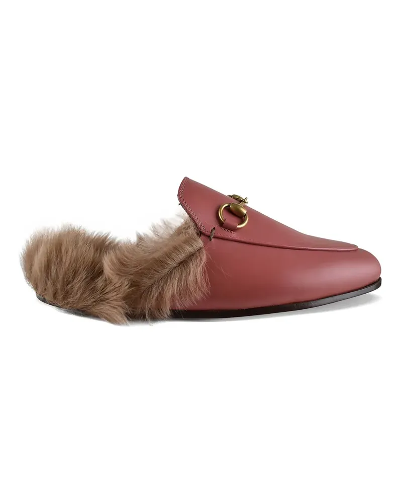 Gucci Princetown Mules mit Horsebit - Rosa Rosa