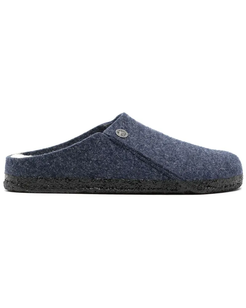 Birkenstock Zermatt Pantoletten aus Filz - Blau Blau