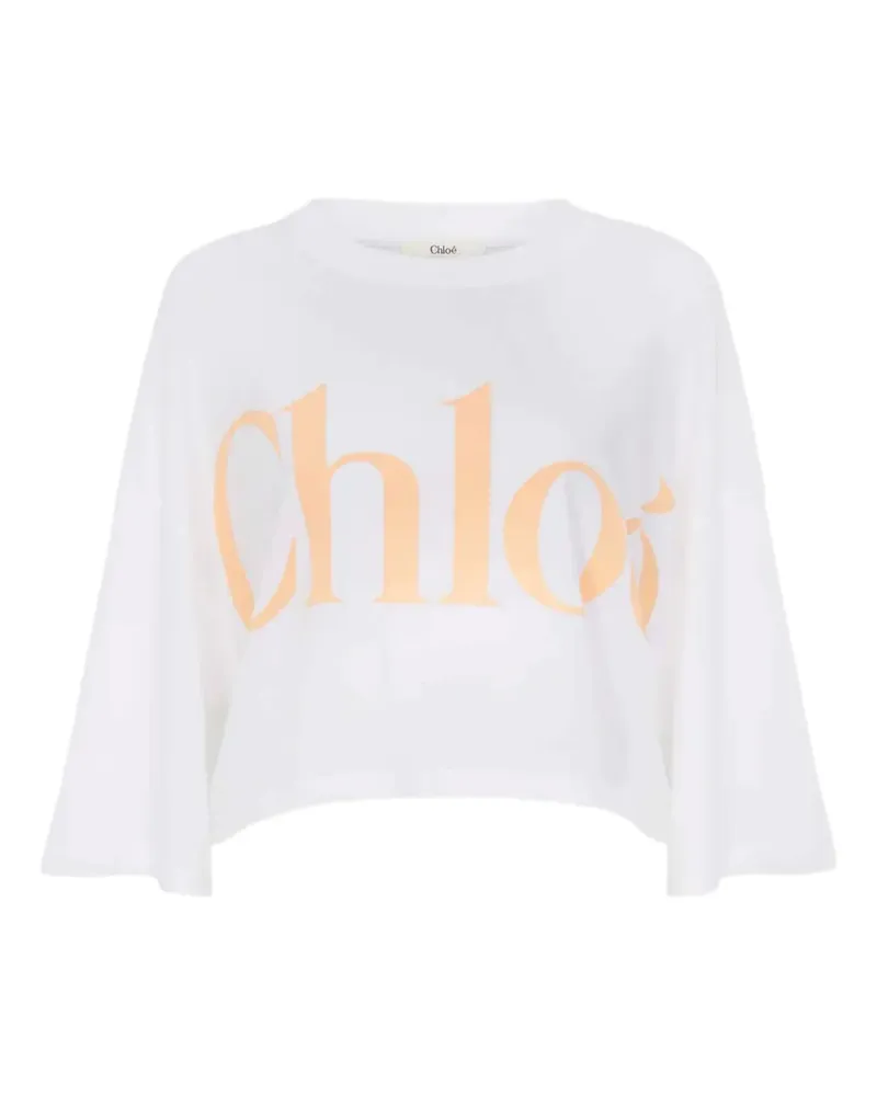 Chloé Cropped-T-Shirt - Weiß Weiß