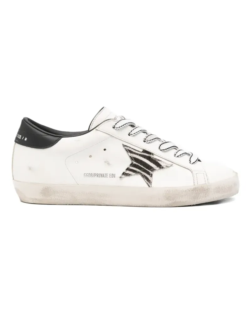 Golden Goose x Browns Superstar Sneakers mit Zebra-Print - Weiß Weiß