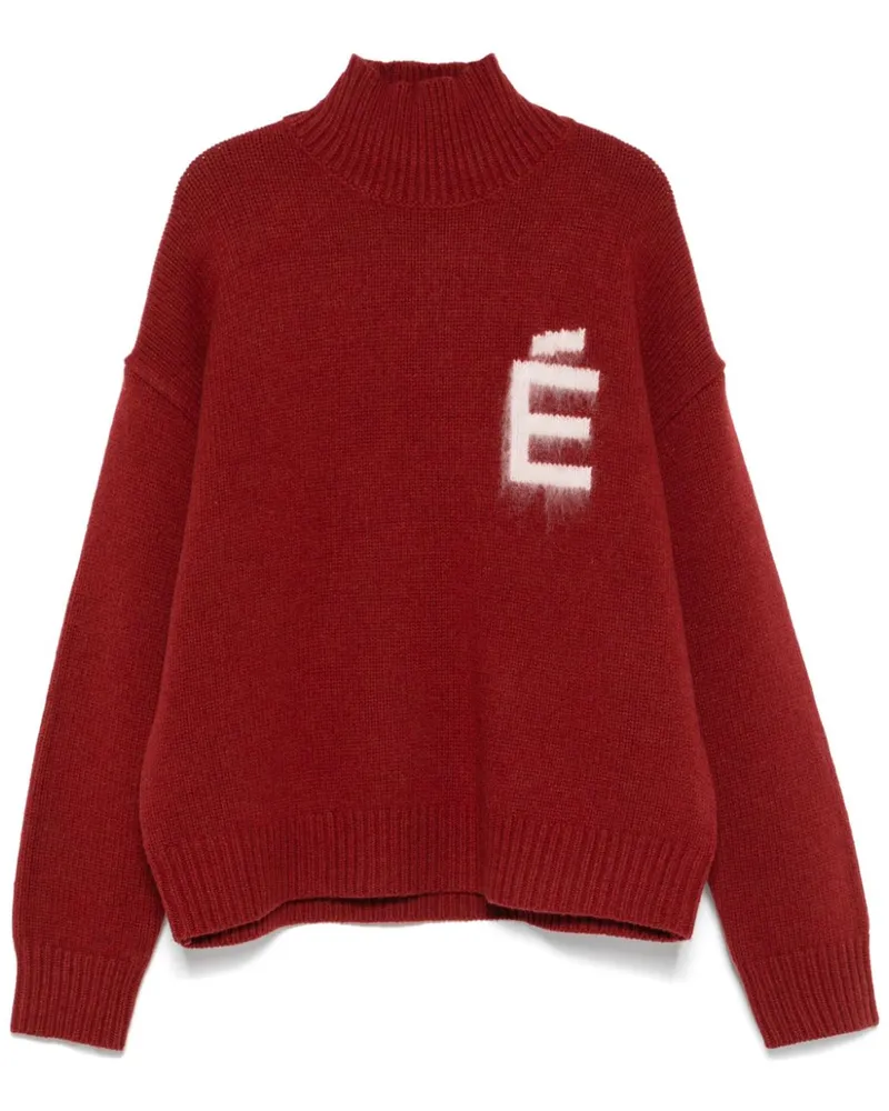 Études Studio Pullover mit Stehkragen - Rot Rot