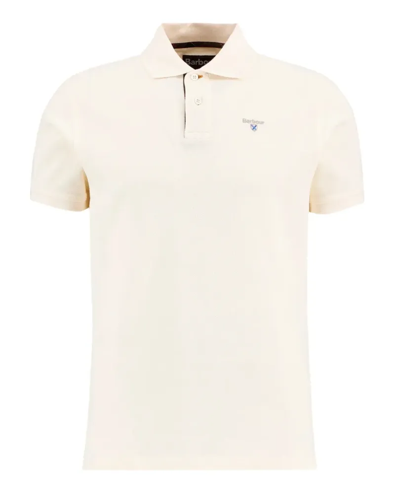 Barbour Poloshirt mit Logo-Stickerei - Nude Nude