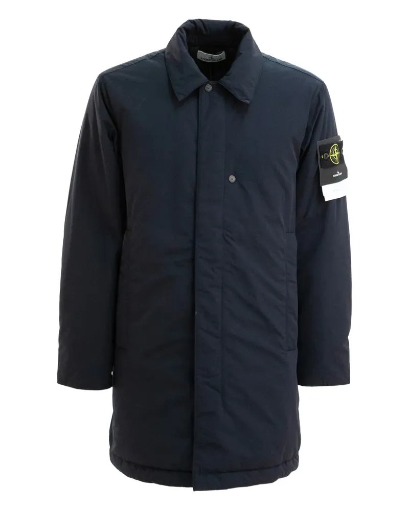 Stone Island Micro Twill-Mantel - Blau Blau