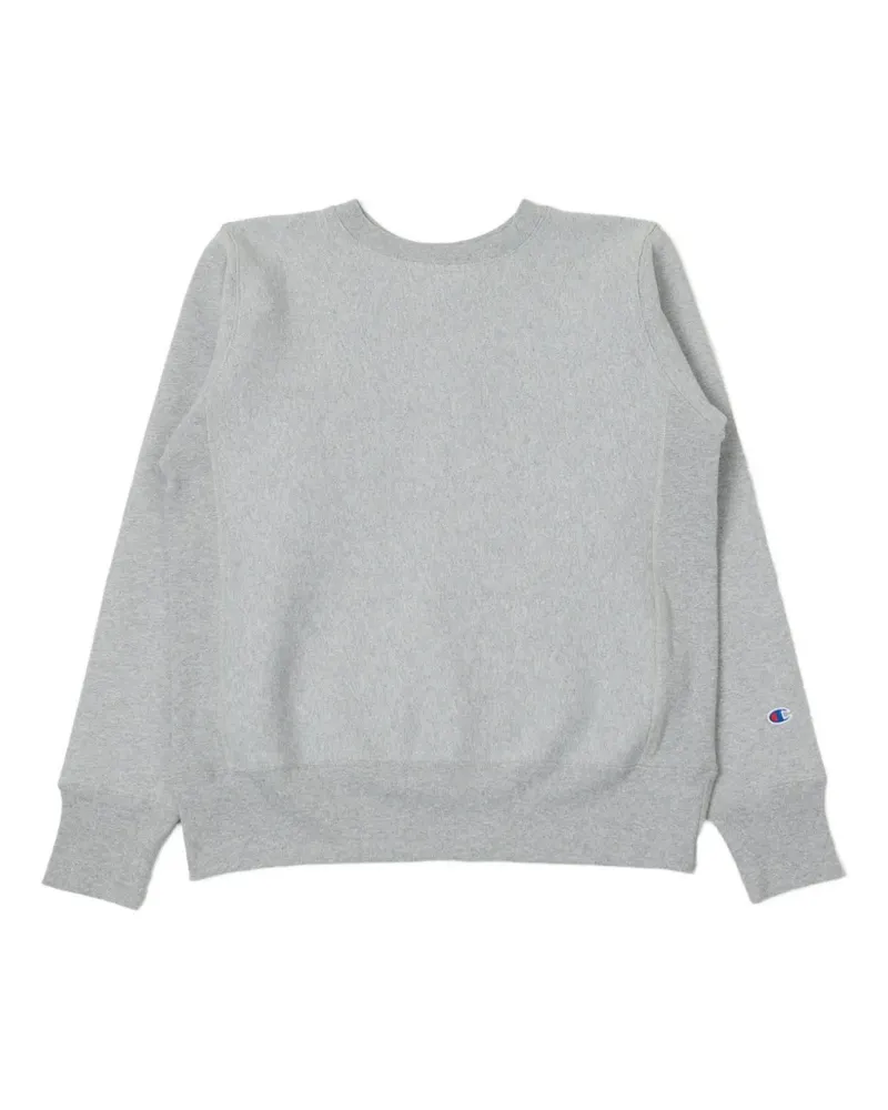 Champion embroidered-logo crew-neck sweater - Grau Grau