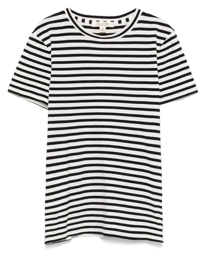 Nili Lotan Mariela T-Shirt - Schwarz Schwarz
