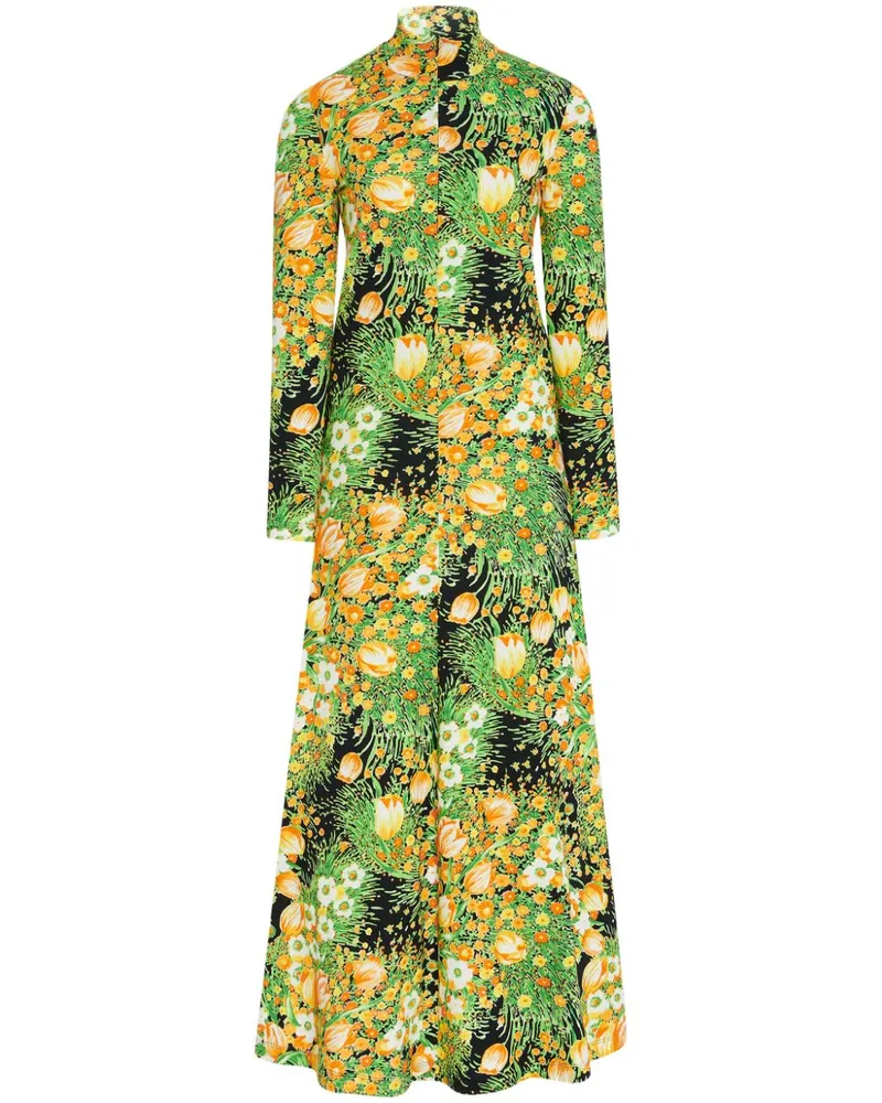 Rosetta Getty Maxikleid mit Rollkragen - Grün Grün