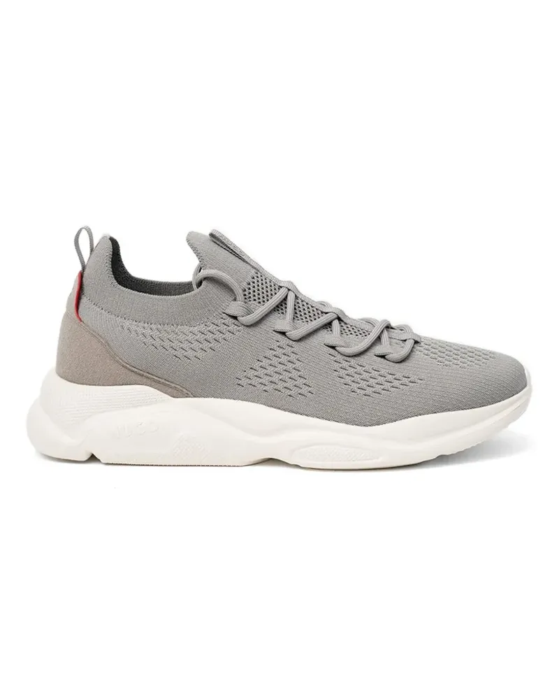 HUGO BOSS Leon ribbed sneakers - Grau Grau