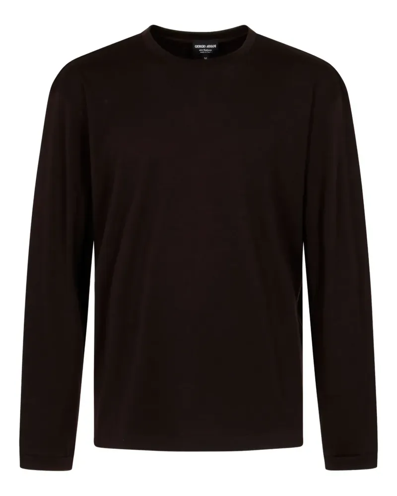Giorgio Armani crew-neck sweater - Braun Braun