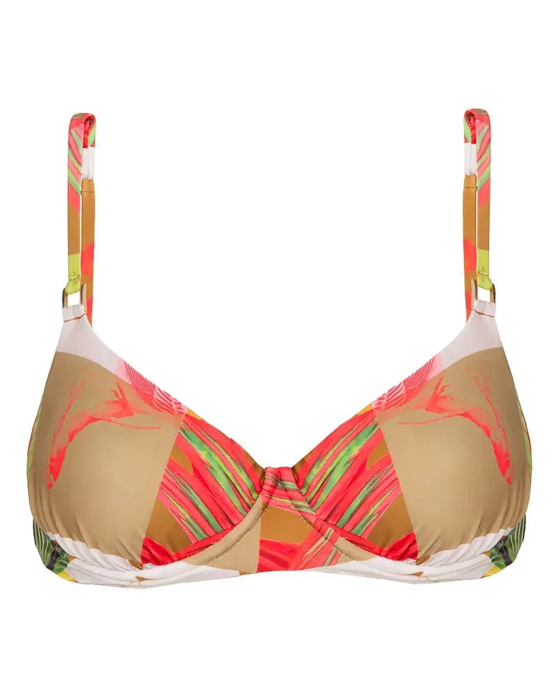 Lenny Niemeyer Bikinioberteil mit Blumen-Print - Braun Braun