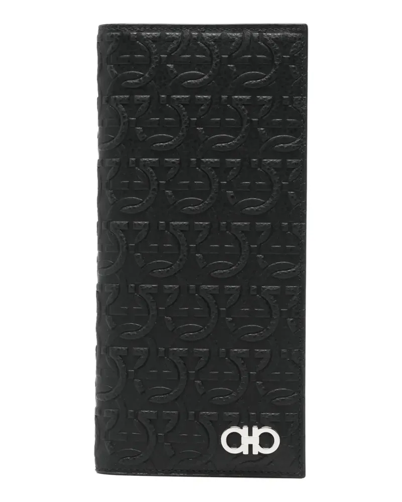 Ferragamo logo wallet - Schwarz Schwarz