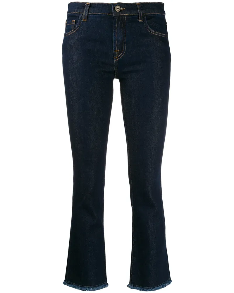 L'Autre Chose Schmale Cropped-Jeans - Blau Blau