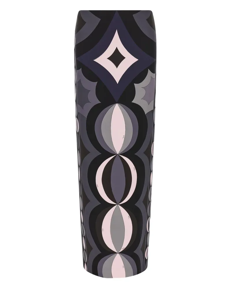 Emilio Pucci Iride-print maxi skirt - Schwarz Schwarz
