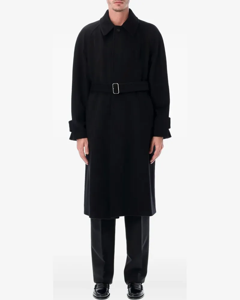 Ferragamo belted coat - Schwarz Schwarz