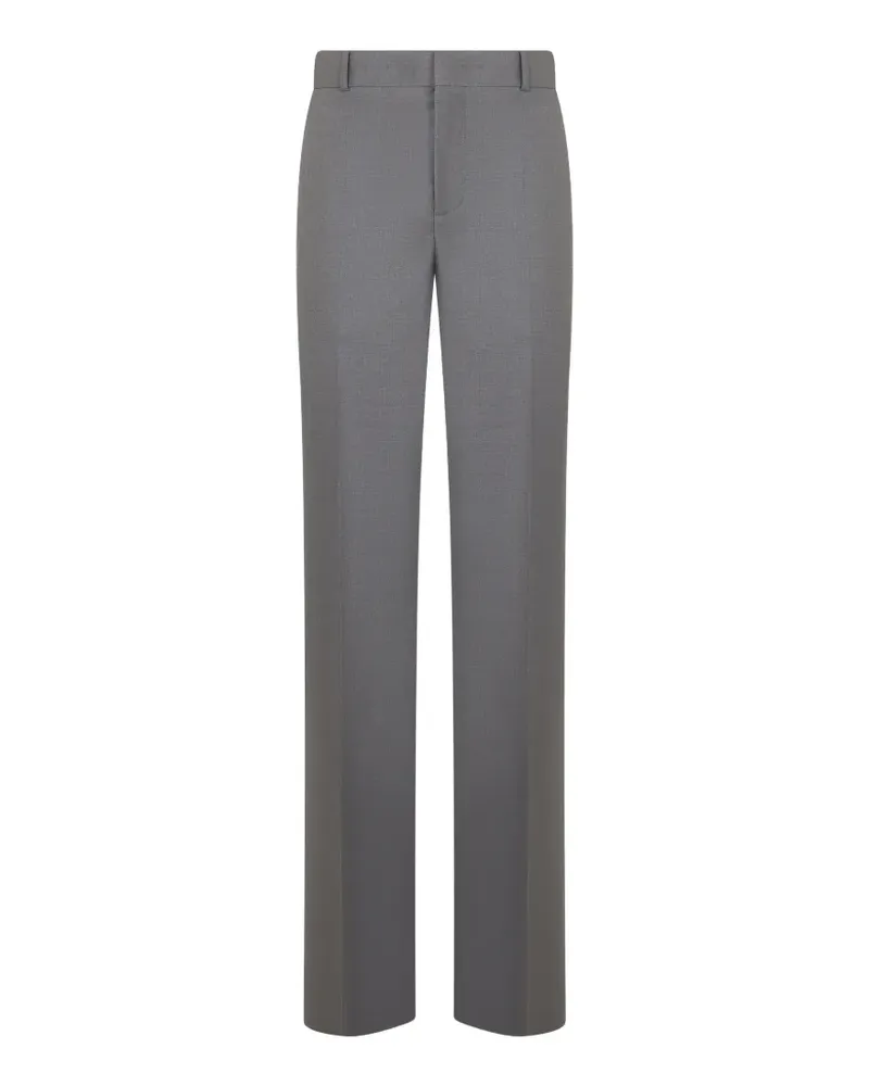 Moschino Schmale High-Waist-Hose - Grau Grau