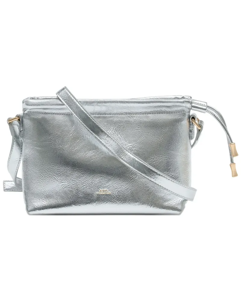 A.P.C. mini Ninon crossbody bag - Silber Silber