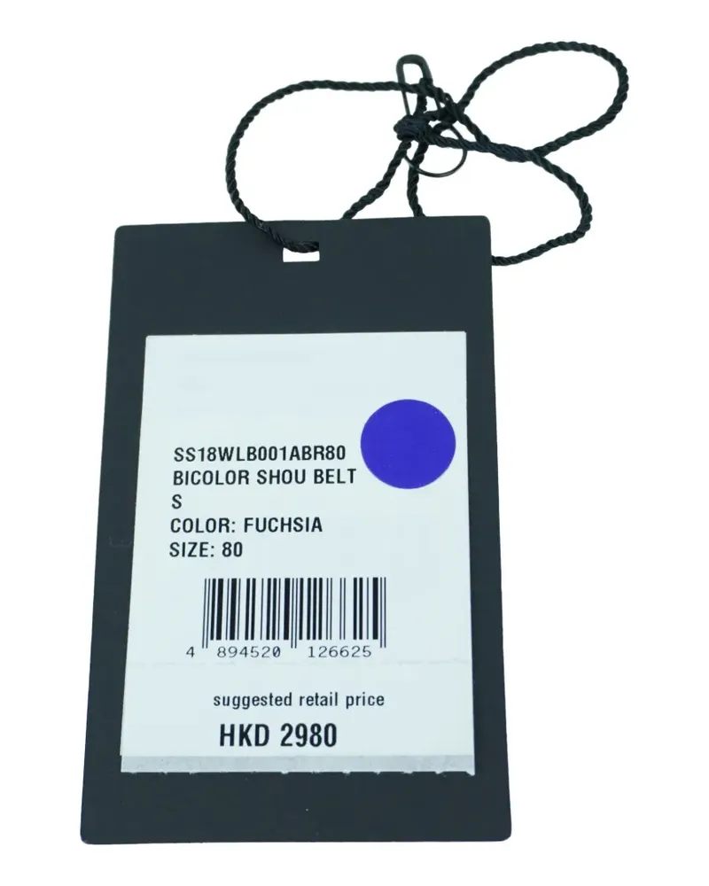 Shanghai Tang bi-colour leather belt - Rosa Rosa