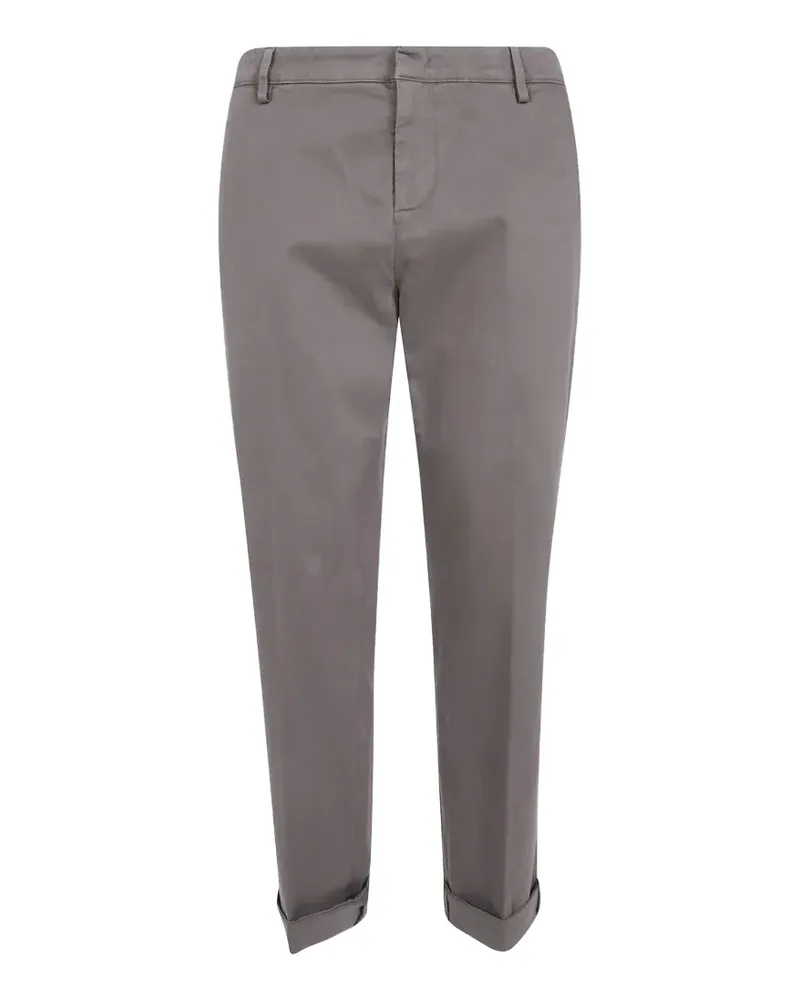 Dondup Gaubert logo-plaque chino trousers - Grau Grau