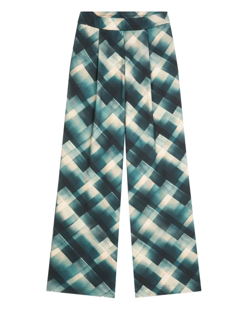 Dries van Noten Hose mit geometrischem Muster - Grün Grün