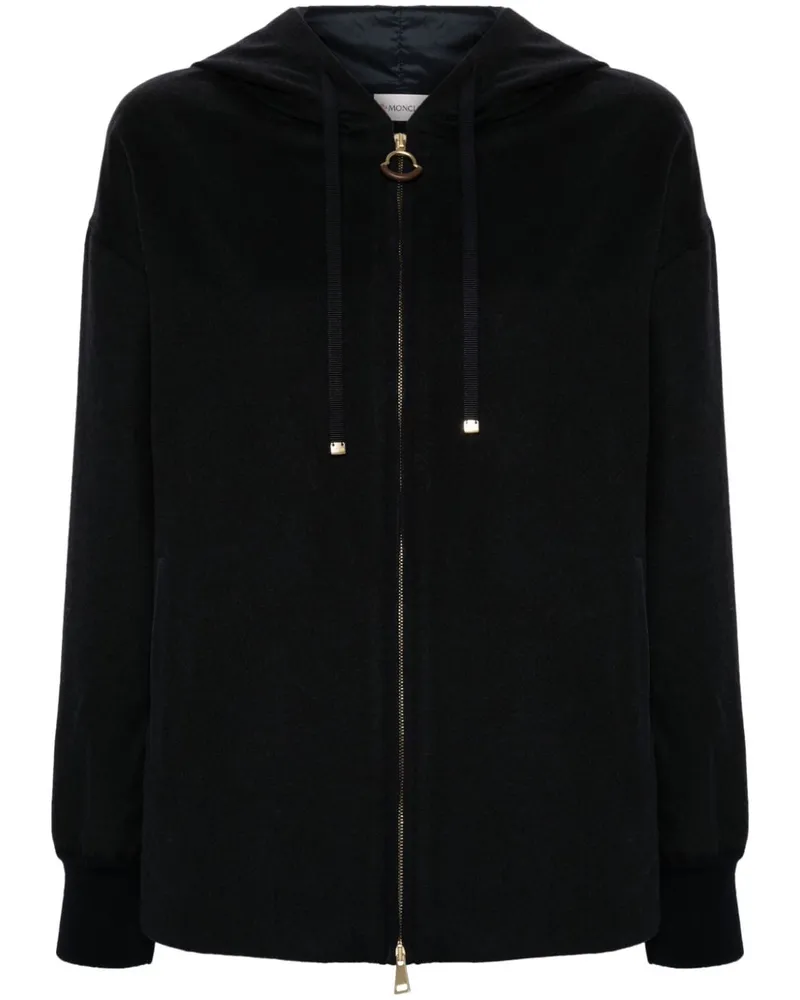 Moncler Hoodie mit Logo-Patch - Blau Blau