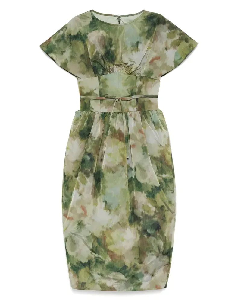 Amsale Corsage-Kleid aus Taft - Grün Grün