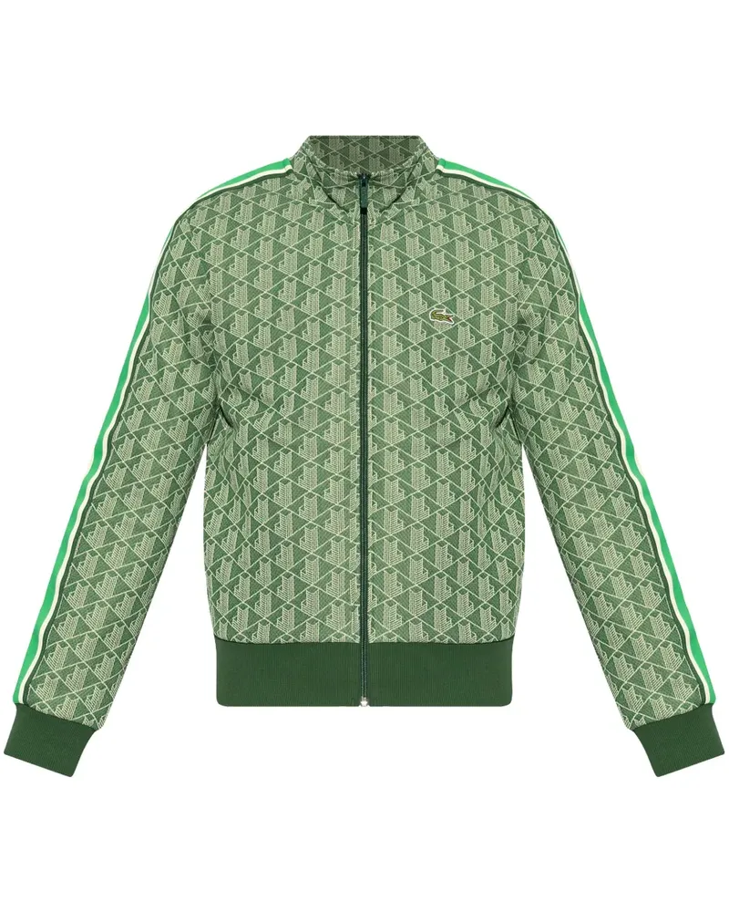Lacoste Sweatshirt mit Monogrammmuster GrüN