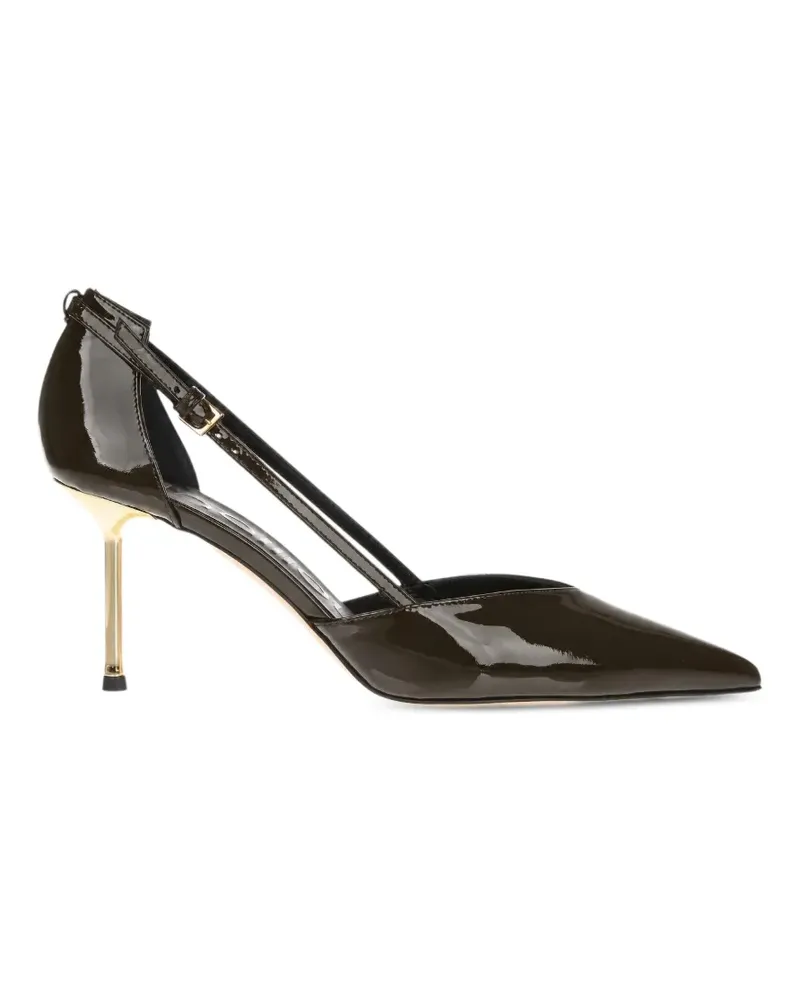 NINALILOU Helen Pumps aus Lackleder - Braun Braun