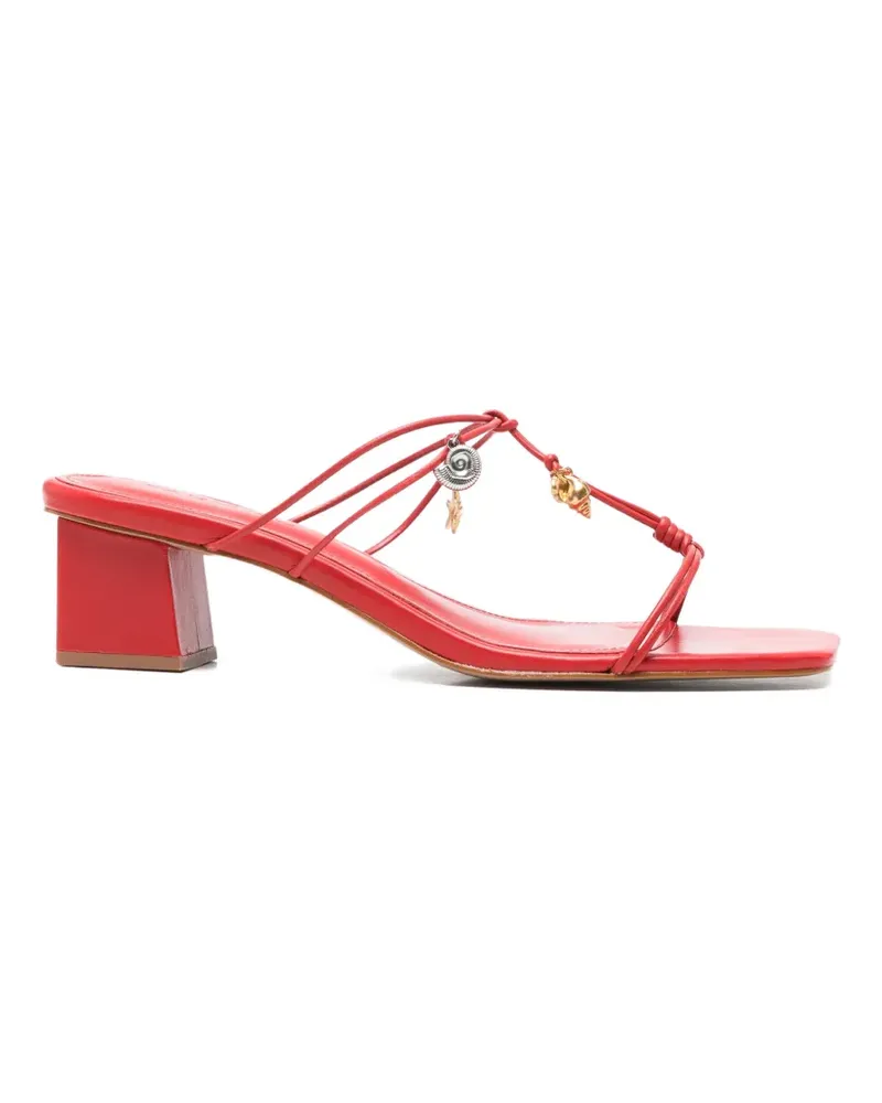 FARM Rio charm-detail strappy sandals - Rot Rot